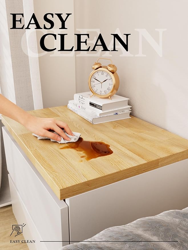 3FT Butcher Block Countertop Birch Solid Wood - 36" x 25" Table Top Butcher Block Cutting Board for Kitchen Island Living Dining Office Desk Workbench Washer Dryer Countertop Unfinished 1.5" Th