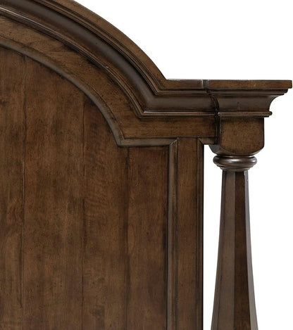 Liberty Furniture Arden Road King Arched Poster Bed Headboard - Satin Cherry