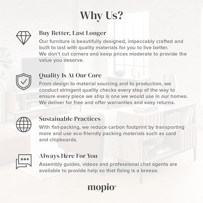 mopio Brooklyn Storage Cabinet, Modern Farmhouse Entryway Accent Case, Buffet Sideboard, Console Table, Credenza, Wood Modular Organizer with Doors & Shelf, Fluted Panel Cupboard (Black, Single)