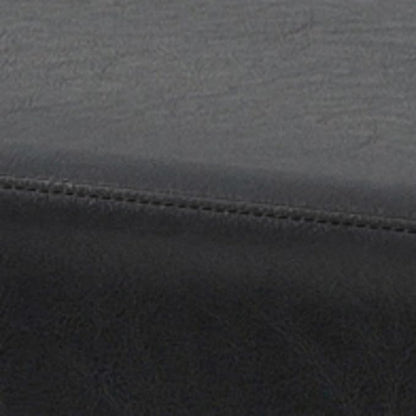 SIMPLIHOME Milltown 45 inch Wide Contemporary Rectangle Large Ottoman Bench in Midnight Black Vegan Faux Leather, Assembled, For the Living Room and Bedroom