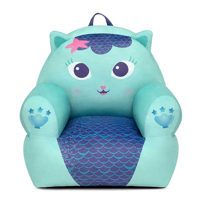 Delta Children - Gabby's Dollhouse Cozee Buddy Kids Chair, Blue