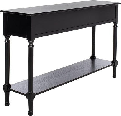 SAFAVIEH Home Collection Peyton Black 3-Drawer Lower Shelf Console Table CNS5705B