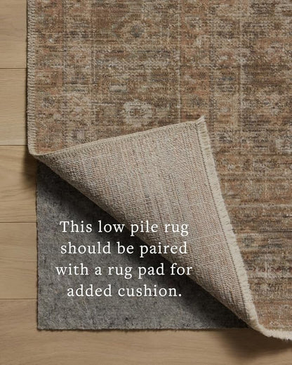 Loloi Amber Lewis Molly Collection MOL-06 Gold/Blue 2'-3" x 3'-10" Low Pile Accent Rug