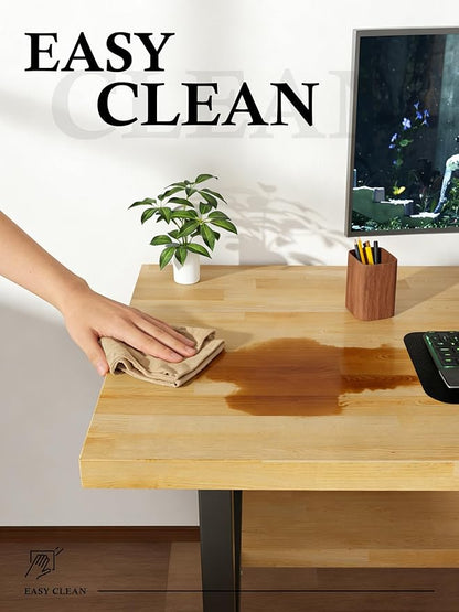 4FT Butcher Block Countertop Birch Solid Wood - 50" x 25" Table Top Butcher Block Cutting Board for Kitchen Island Cart Living Dining Office Desk Workbench Washer Dryer Countertop Unfinished 1.5" Th
