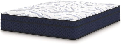 Signature Design by Ashley Full Size Stack 12 Inch Hybrid Medium Plush Cooling Gel Infused Memory Foam Mattress for Pressure Relief, Fiberglass Free, Mattress in A Box