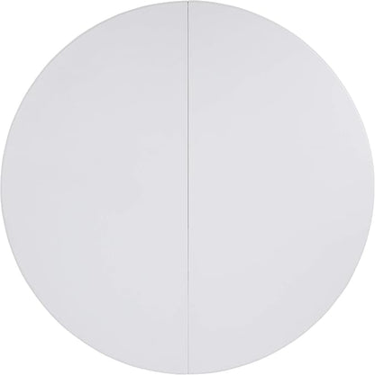 Flash Furniture Stonewall 6' Round Plastic Folding Event Table with Carrying Handle, Bi-Fold Banquet Table for Indoor/Outdoor Events, White