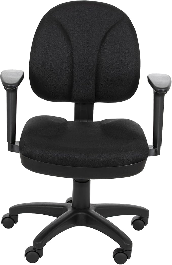 OEF Furnishings Comfort Office Chair, 18"-22", Black