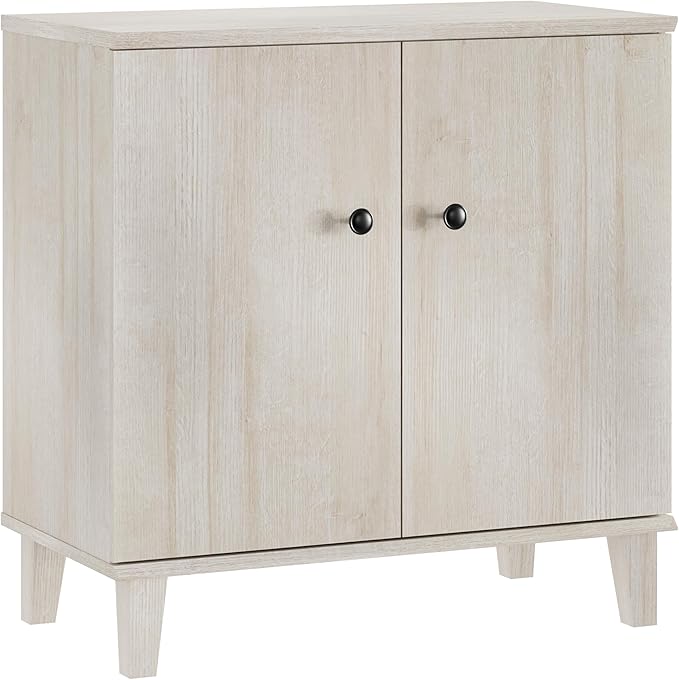 Modern Storage Cabinet Buffet Storage with Wood Legs and Adjustable Shelf for Dinnig Room Living Room Entryway,Light Oak