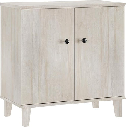 Modern Storage Cabinet Buffet Storage with Wood Legs and Adjustable Shelf for Dinnig Room Living Room Entryway,Light Oak