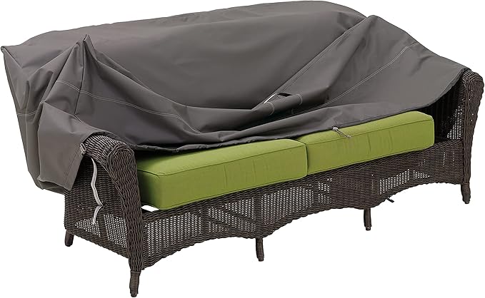 Classic Accessories Ravenna Water-Resistant 76 Inch Patio Sofa/Loveseat Cover, Patio Furniture Covers