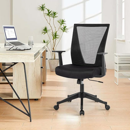 CLATINA Home Office Chair Ergonomic Desk Chair Mesh Computer Chairs with Armrests Executive Rolling Wheels Swivel Heavy Duty Chairs Office, Home 1 Pack