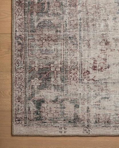 Loloi Amber Lewis Georgie Collection GER-08 Lagoon/Beige 2'-6" x 7'-6", .19" Pile Height, Runner Rug