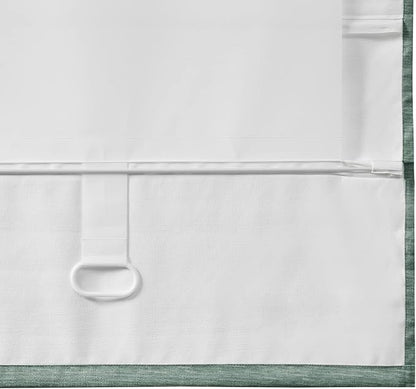 Madison Park Cordless Roman Shades Faux Silk Shade with Sheen 1-Panel Privacy, Room Darkening, Energy Efficient, Thermal Insulated Window Blind for Bedroom, Living Room Décor, 39"W x 64"L Como, Green