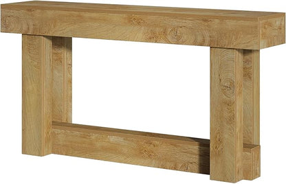 Tribesigns 63-Inch Wood Console Table, 2-Tier Narrow Long Farmhouse Entryway Table for Living Room, Hallway, Entrance