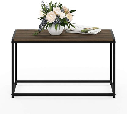 FURINNO Camnus Modern Living Coffee Table, Columbia Walnut