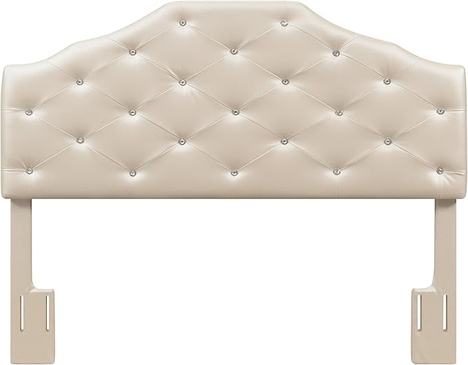 Dawson Queen Headboard Silver PU