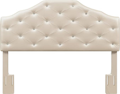 Dawson Queen Headboard Silver PU