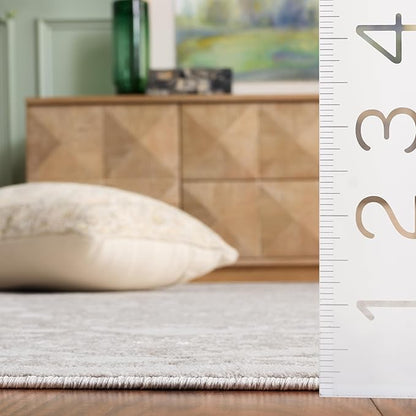SAFAVIEH Reflection Collection Runner Rug - 2'3" x 10', Cream & Ivory, Non-Shedding & Easy Cleaning, Ideal for Living Room, Bedroom (RFT665D)