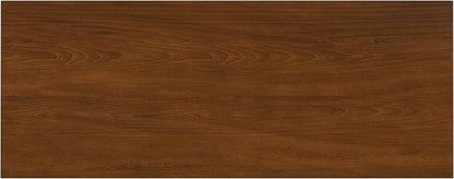 SIMPLIHOME Lowry Desk - 54-Inch Wide Solid Walnut Veneer and Metal Writing Desk, Modern Industrial Home Office Computer Table for Workspace with 2 Drawers and Flip-Down Keyboard Tray