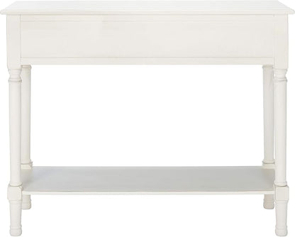 SAFAVIEH Home Collection Landers Distressed White 2-Drawer Console Table CNS5710A
