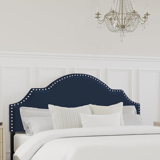 Hillsdale, Cynthia Upholstered Full/Queen Adjustable Headboard, Navy