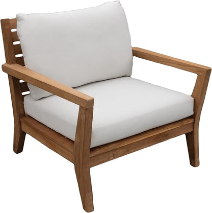 Tommy Bahama Deep Seating Lounge Cushion, 23" X 24" X 4", Bamboo Bay Bone