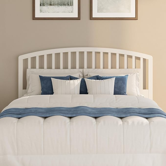 Hillsdale Carolina Headboard, Bed Frame Not Included, Full/Queen, White