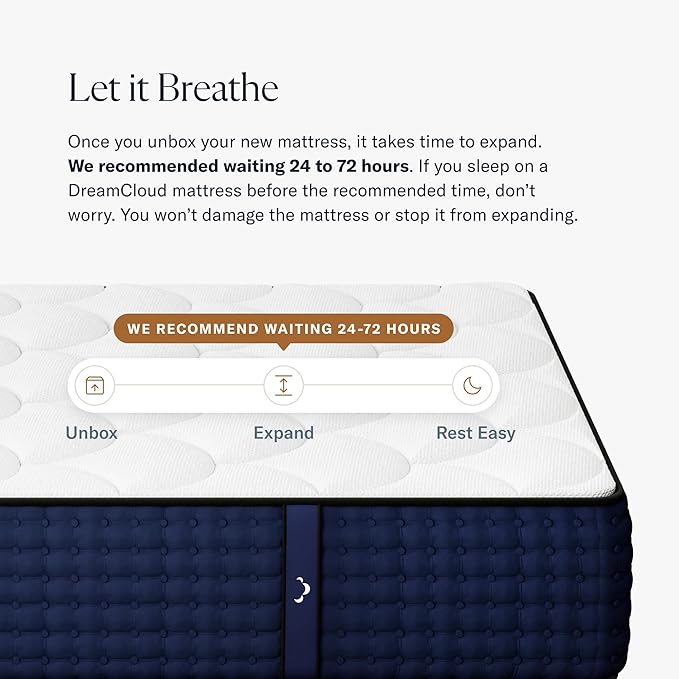 DreamCloud 12" Twin Mattress - Luxury Hybrid Gel Memory Foam - 365 Night Trial - Premium Pressure-Relieving Layers - Forever Warranty - Mattress in a Box - CertiPUR-US Certified
