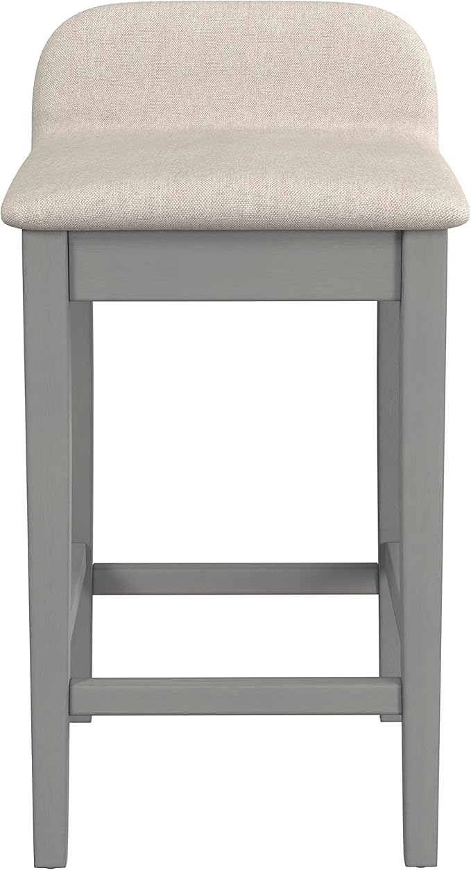 Hillsdale Furniture Maydena Wood Counter Height Stool, Distressed Gray