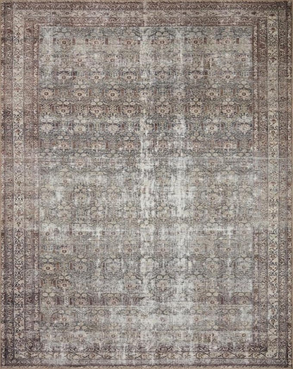 Loloi Amber Lewis Georgie Collection GER-10 Moss/Bark 7'-6" x 9'-6", .19" Pile Height, Area Rug
