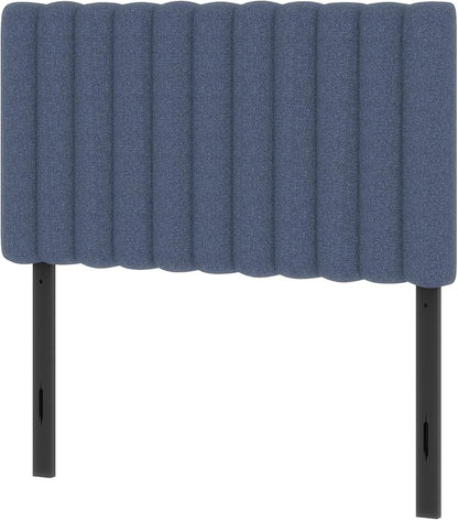Upholstered Headboard for Twin Size, Adjustable Height Channel Tufted Headboard for Bedroom, Modern Style, Navy Blue