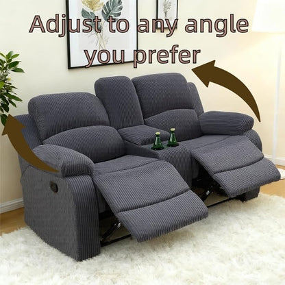 Electric Lift Recliner Sofa, Warm Plush Corduroy Fabric - Comfy Reading Chair for Living Room & Study, Ergonomic Electric Reclining Chair with Soft Upholstery