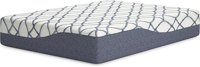 Signature Design by Ashley 14 Inch Chime Elite 2.0 Ultra Plush Green Tea Memory Foam Mattress for Cool Sleep and Pressure Relief, King, Fiberglass Free, Mattress In A Box