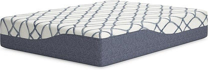 Signature Design by Ashley 14 Inch Chime Elite 2.0 Ultra Plush Green Tea Memory Foam Mattress for Cool Sleep and Pressure Relief, King, Fiberglass Free, Mattress In A Box