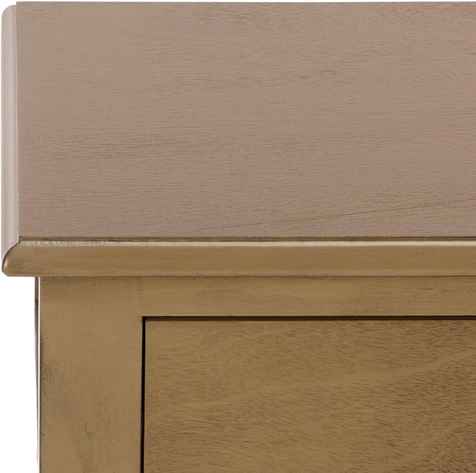 SAFAVIEH Home Collection - Athena Desert Brown Console Table with 2 Drawers and 1 Shelf, Farmhouse Accent Entryway Table (CNS5702F)