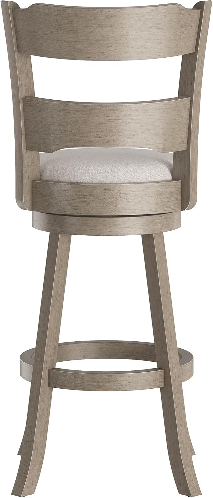 Hillsdale Arborwood Wood Bar Height Swivel Stool, Aged Greige