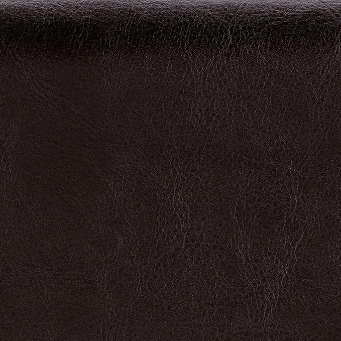 SIMPLIHOME Cosmopolitan 44 inch Wide Transitional Rectangle Storage Ottoman Bench with Open Bottom in Tanners Brown Vegan Faux Leather, Assembled for the Living Room and Bedroom