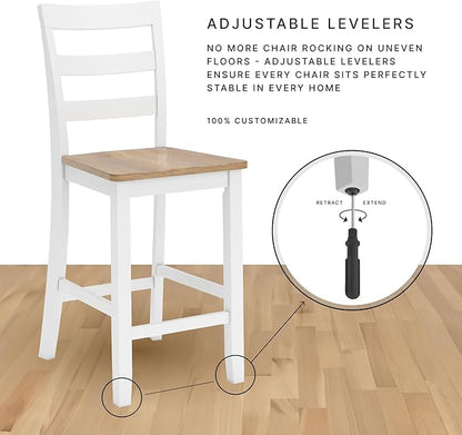 Signature Design by Ashley Caitbrook Rustic 24.63" Counter Height Upholstered Barstool, Set of 2, Gray