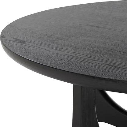 SAFAVIEH Couture Collection Sasha Contemporary Black Round Coffee Table