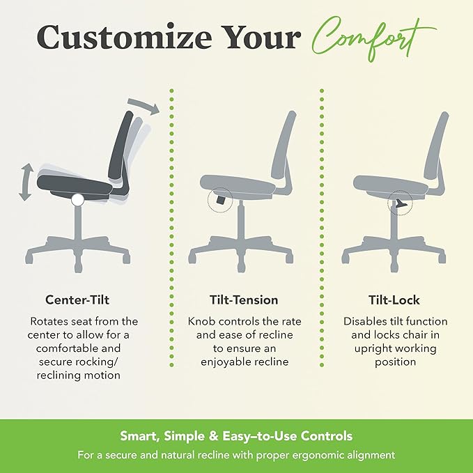 HON Prominent High Back Office Chair, Ergonomic Desk Chair with Adjustable Center-Tilt Recline, 360 Swivel, Swivel-Tilt, Black