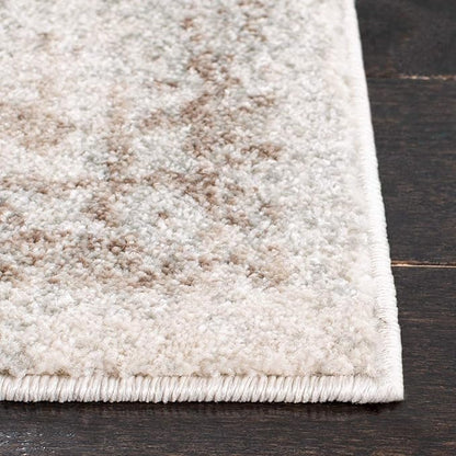 SAFAVIEH Evoke Collection Runner Rug - 2'2" x 9', Ivory & Taupe, Distressed Design, Non-Shedding & Easy to Clean, Ideal for Foyer, Bedroom, Kitchen, Hallway (EVK256E)