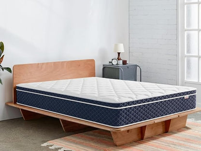 Full Size Mattress 12 Inch, Hybrid Full Mattress in a Box, CertiPUR-US® Certified Memory Foam, Individual Pocket Spring for Cool Sleep&Pressure Relief, Medium Firm Feel, 100-Night Trial