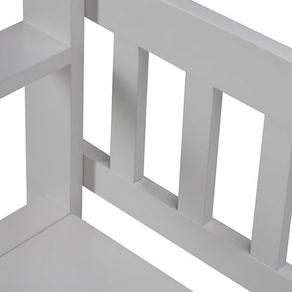 SIMPLIHOME Brooklyn Entryway Storage Bench - 48 inch Wide Solid Wood Storage Seat in White, Contemporary Bench for Entryway or Living Room with Lift-Up Lid and Slatted Backrest