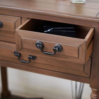 SAFAVIEH Home Collection Primrose Brown 3-Drawer Console Table