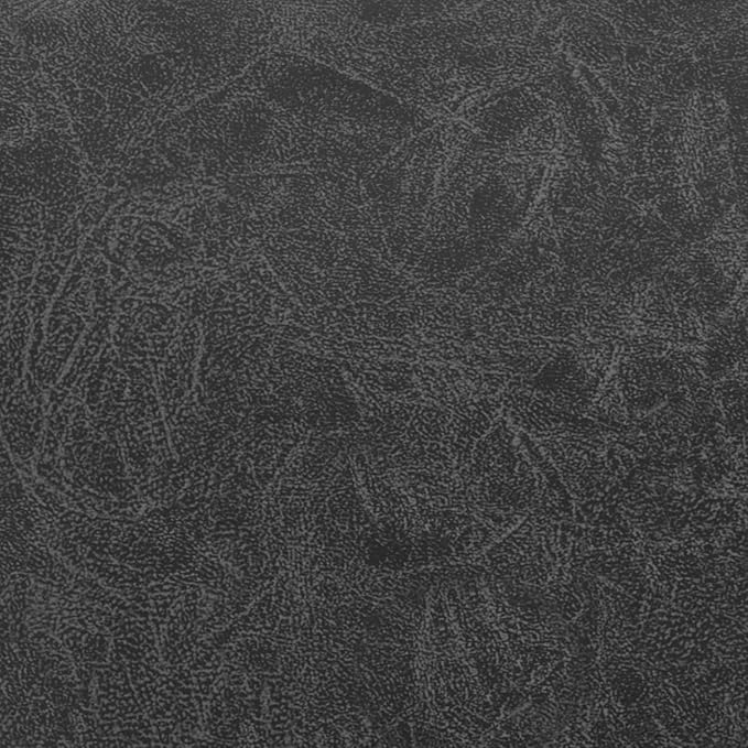 SIMPLIHOME Brody 18-inch Wide Square Pouf in Distressed Black Vegan Faux Leather, Boho-Style Ottoman, Footstool or Extra Seating for Living Room, Assembled