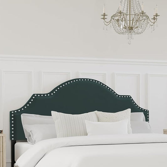 Hillsdale, Cynthia Upholstered Full/Queen Adjustable Headboard, Green