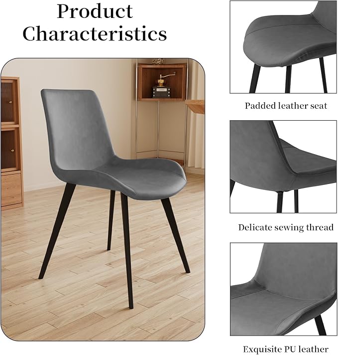 43.2"-59.1" Extendable Round Dining Table Set of 7, Round Kitchen Table with Thickened MDF Board, Oak Coffee Table,Steel Legs