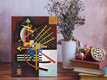 Wieco Art Canvas Prints Above and Left,1925 by Wassily Kandinsky Classic Art Reproductions Canvas Wall Art for Home Decoration