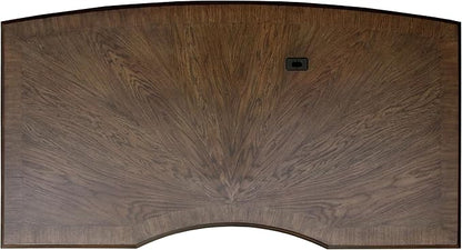 Coaster Home Furnishings - Hartshill - Wood - 72-Inch 7-Drawer Executive Desk with 2 Lockable File Cabinets, Removable Dividers, and Bronze Hardware - Home Office - Burnished Oak - 881281
