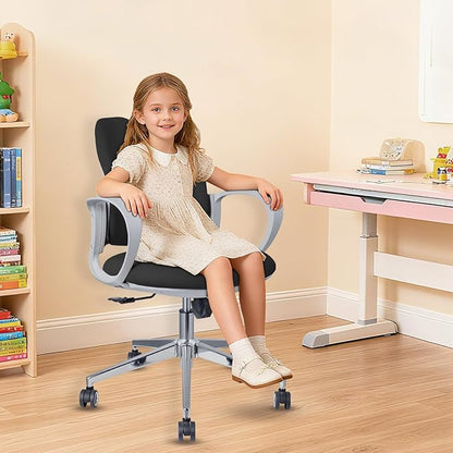 Ergonomic Office Chair Desk Chair Dual-backrest Computer Chair with Flexible Lumbar Support and Adjustable Height, 500lbs Extra Wide Seat with Wheels, for Home & Office Use Black
